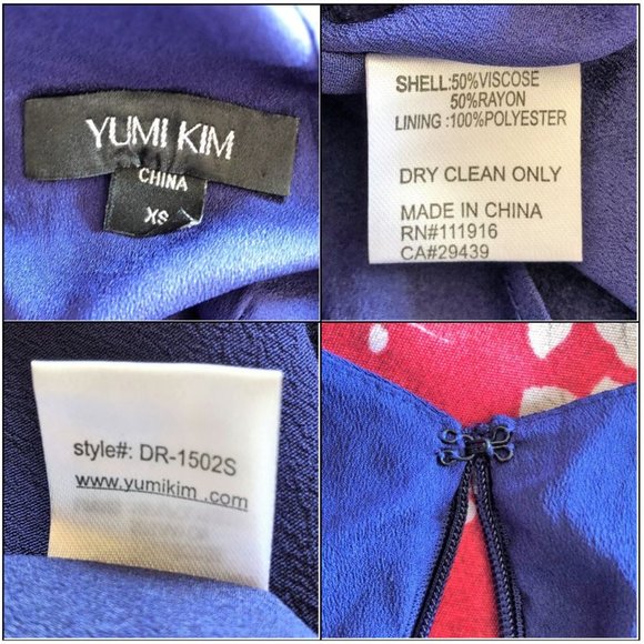 Amazing Yumi Kim "So Social" Dress Navy Blue XS - Picture 16 of 16